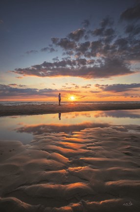 Framed Peaceful Sunset Print