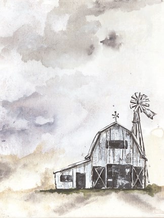 Framed Haven Mini Barn Print