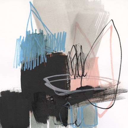 Framed Linear Instinct I Print