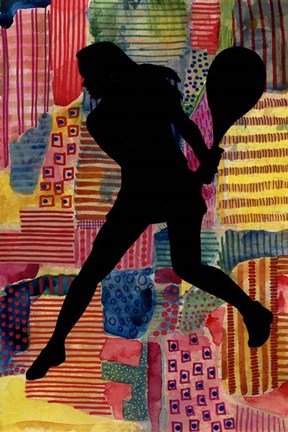 Framed Patchwork Athlete IV Print