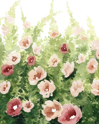 Framed Sunlit Flora I Print