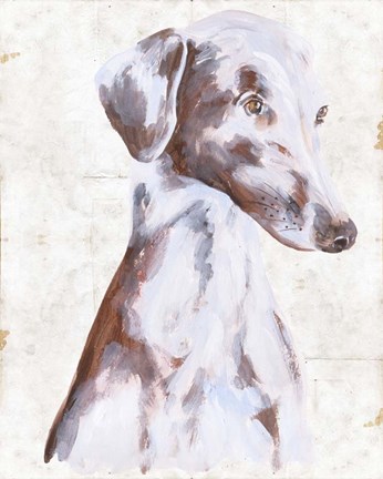 Framed Sitting Dog II Print