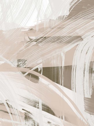 Framed Earthtone Swipe II Print