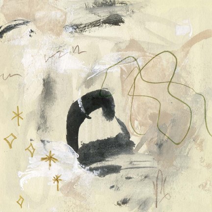 Framed Winking Stars III Print