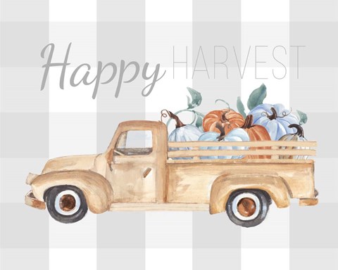 Framed Happy Harvest I Print