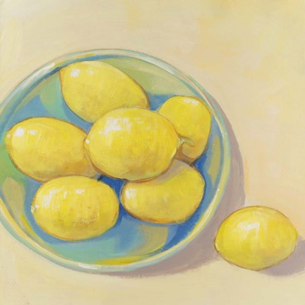 Framed Fruit Bowl Trio I Print