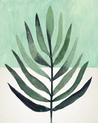 Framed Verging Palm III Print