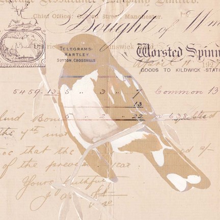 Framed Antique Pages I Print