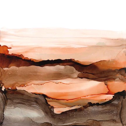 Framed Orangescape II Print