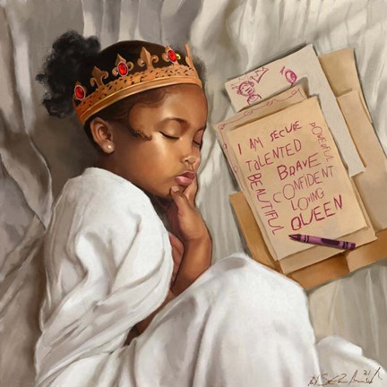 Framed Even When I&#39;m Sleeping - Girl Print