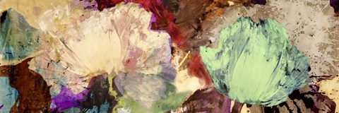 Framed Floating Flowers II Print