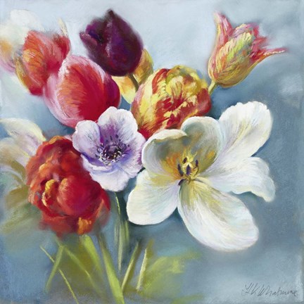 Framed Tulips Picked for You I Print