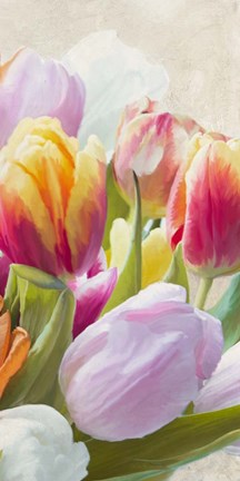 Framed Spring Tulips III Print