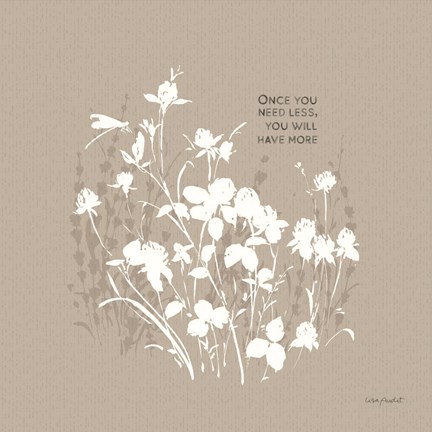 Framed Au Naturel VI on Beige Print