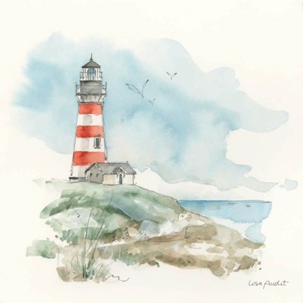 Framed Seaside Journey III Print