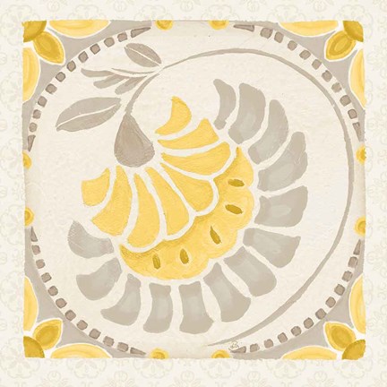 Framed Love Tales XV Yellow Print