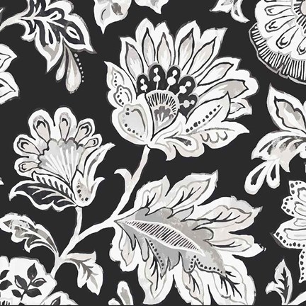 Framed Ceylon Gardens V BW Print