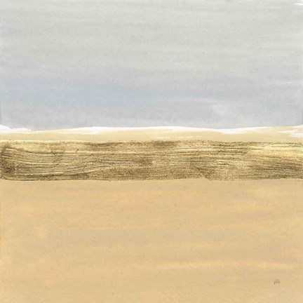 Framed Gold Strips IV Print