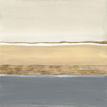 Framed Gold Strips II Print