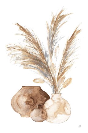 Framed Vase Pampas Print