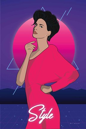 Framed So Eighties III Print