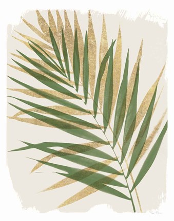 Framed Nature By the Lake Frond II Shadows Print