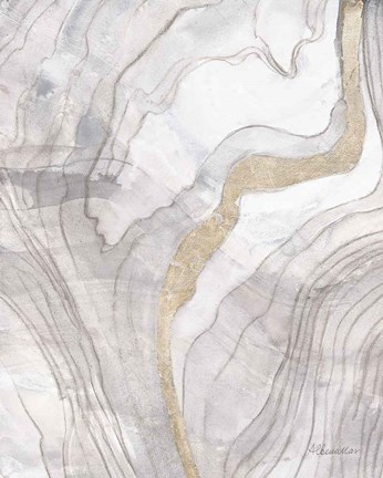 Framed Shimmering Water II Neutral Print