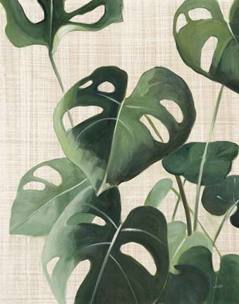 Framed Tropical Study IV Linen Print