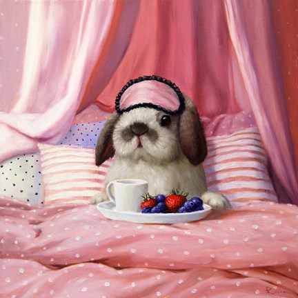 Framed Breakfast In Bed Print