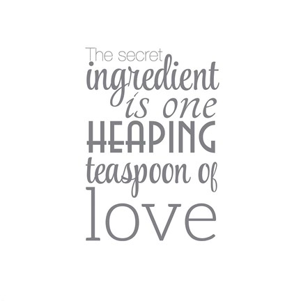 Framed Secret Ingredient Print