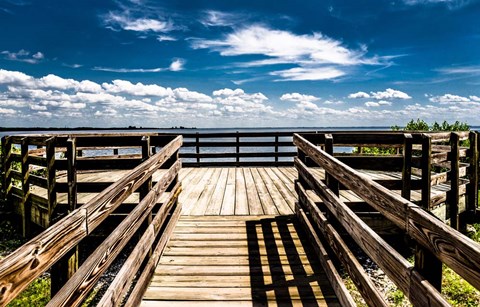 Framed Boardwalk To the Sky Print