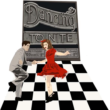 Framed Dancing To Nite Print