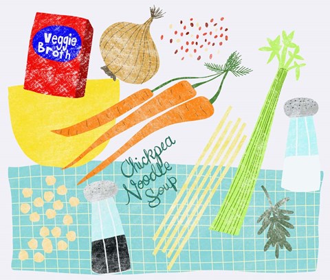 Framed Chickpea Noodle Soup Print