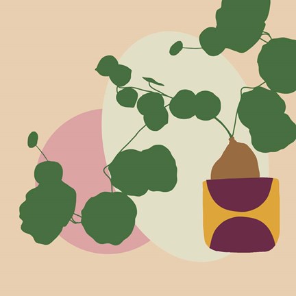 Framed Mod Potted Plant 1I Print