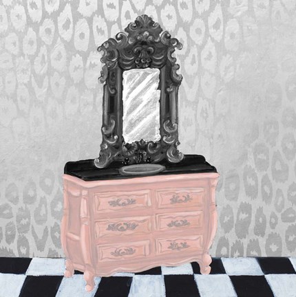 Framed Rose Gold Bath I Print