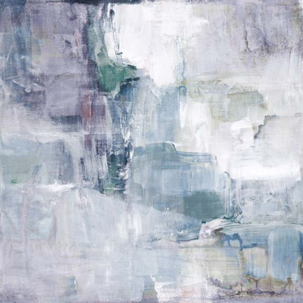 Framed Blue Scenario III Print