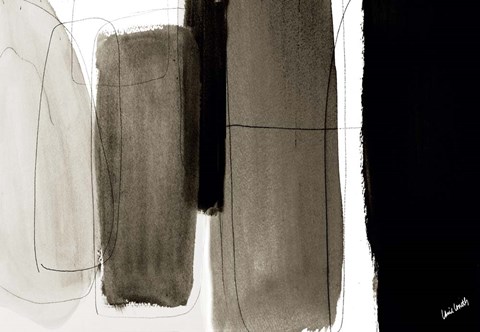 Framed Dark Veil Abstract Print