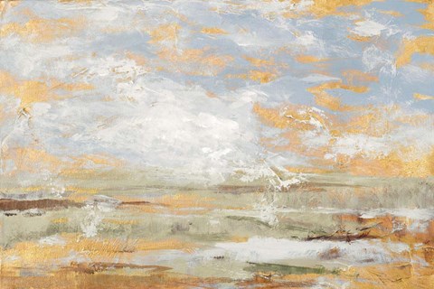 Framed Morning Mood with Gold Print