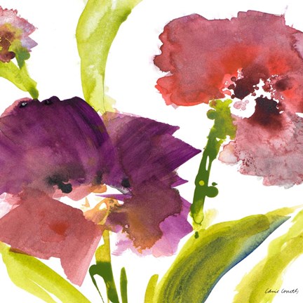 Framed Violet le Povat Square I Print