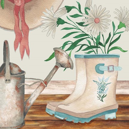 Framed Cottage Scene II Print