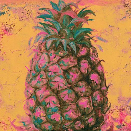 Framed Pop Contemporary Pineapple I Print