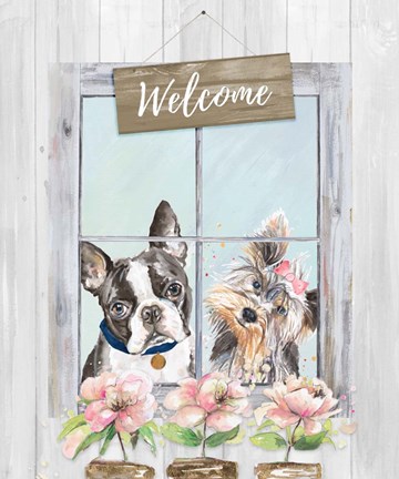 Framed Doggy Welcome Print