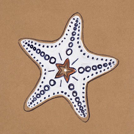 Framed Ocean World Starfish Print