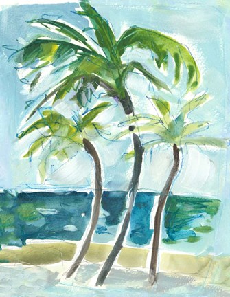 Framed Swaying Palms Print