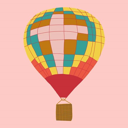 Framed Hot Air Balloon I Print