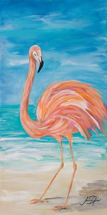 Framed Flamingo II Print