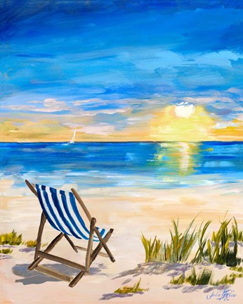 Framed Sling Back Summer I Print