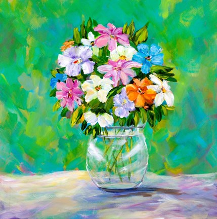 Framed Spring Garden Bouquet Print