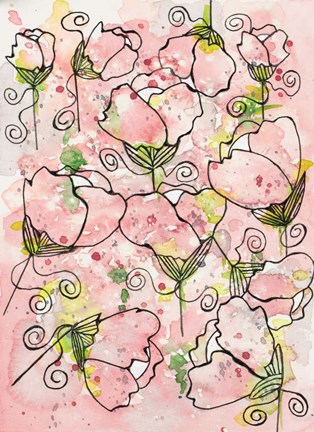 Framed Pretty Pink and Peppy Print