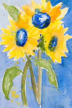 Framed Sunflowers Print